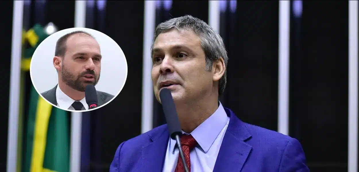 Lindbergh entrega à PF dossiê contra Eduardo Bolsonaro: “Mais grave que o 8 de janeiro”