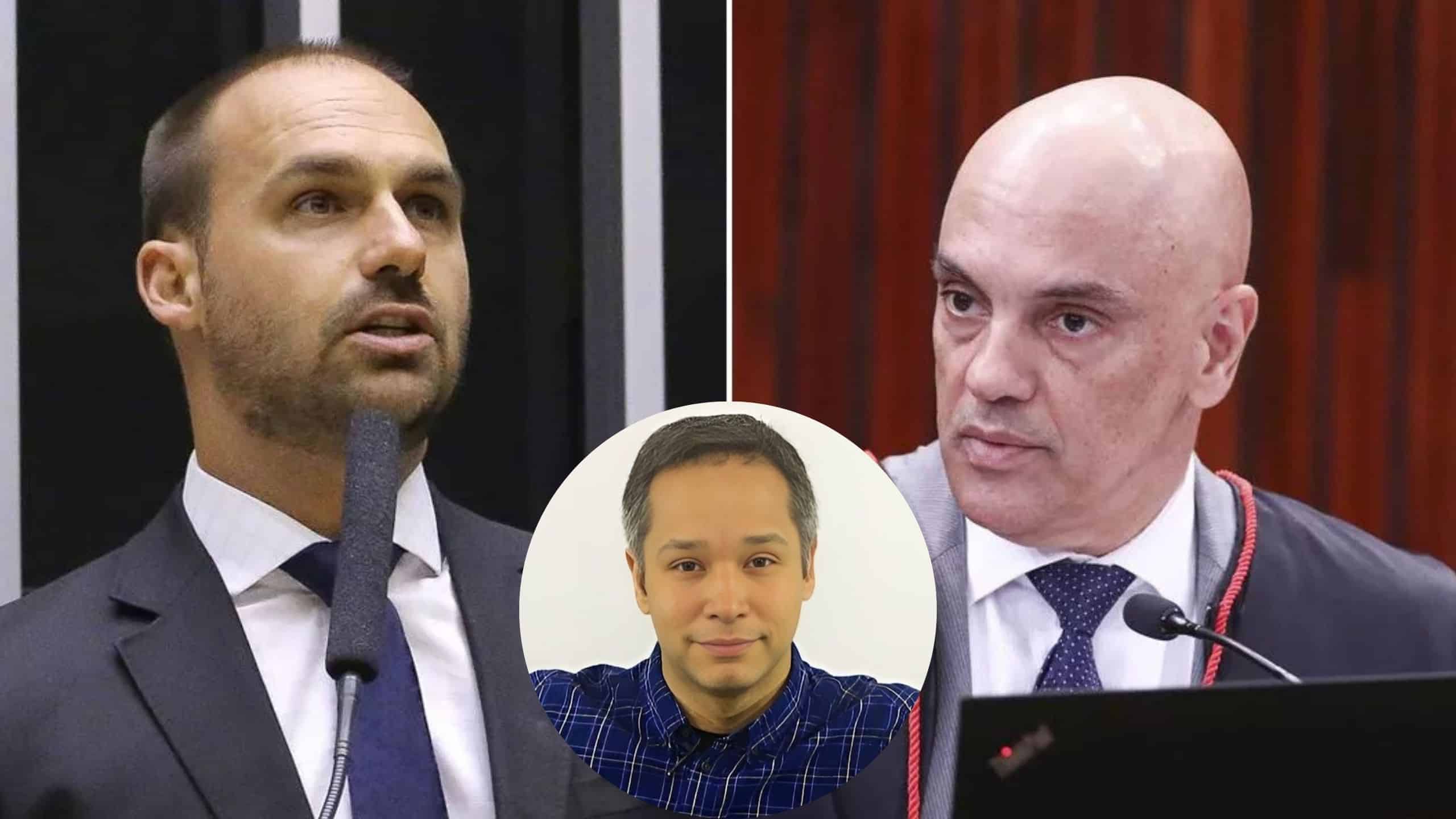 Moraes assume inquérito contra Eduardo Bolsonaro no mesmo dia em que golpista deportada dos EUA é presa pela PF – por Leonardo Stoppa
